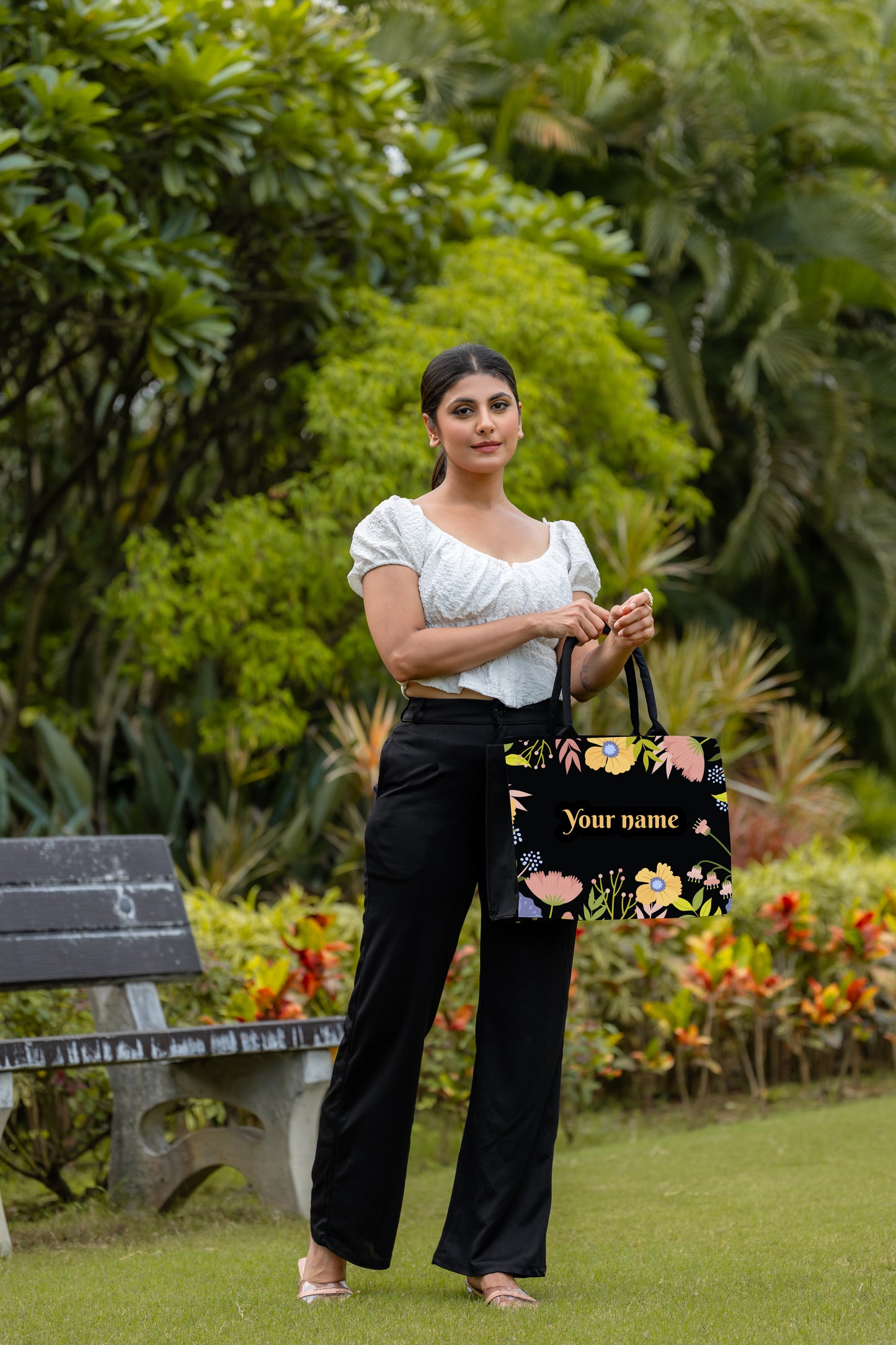 Canvas Cute Customised ColourFul Tote bag