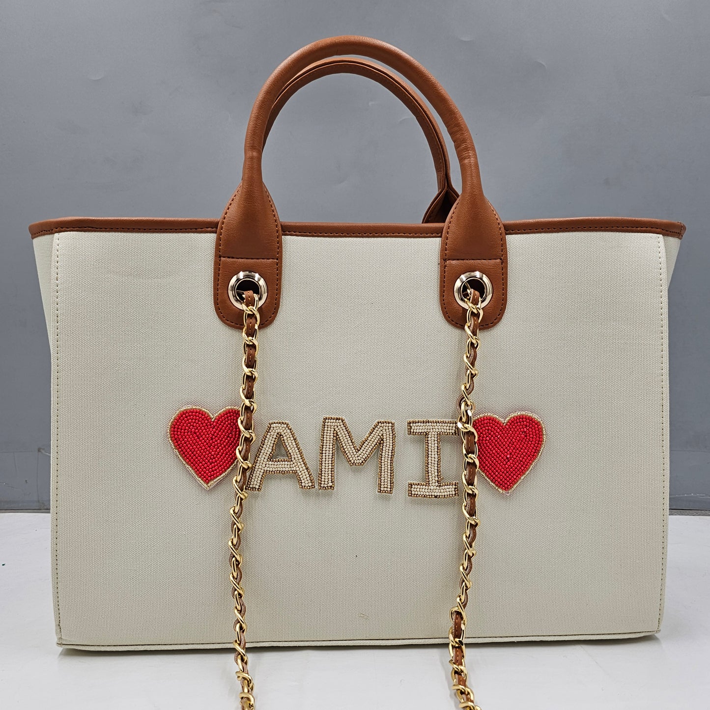 Customised Canvas Sling Bag with initials
