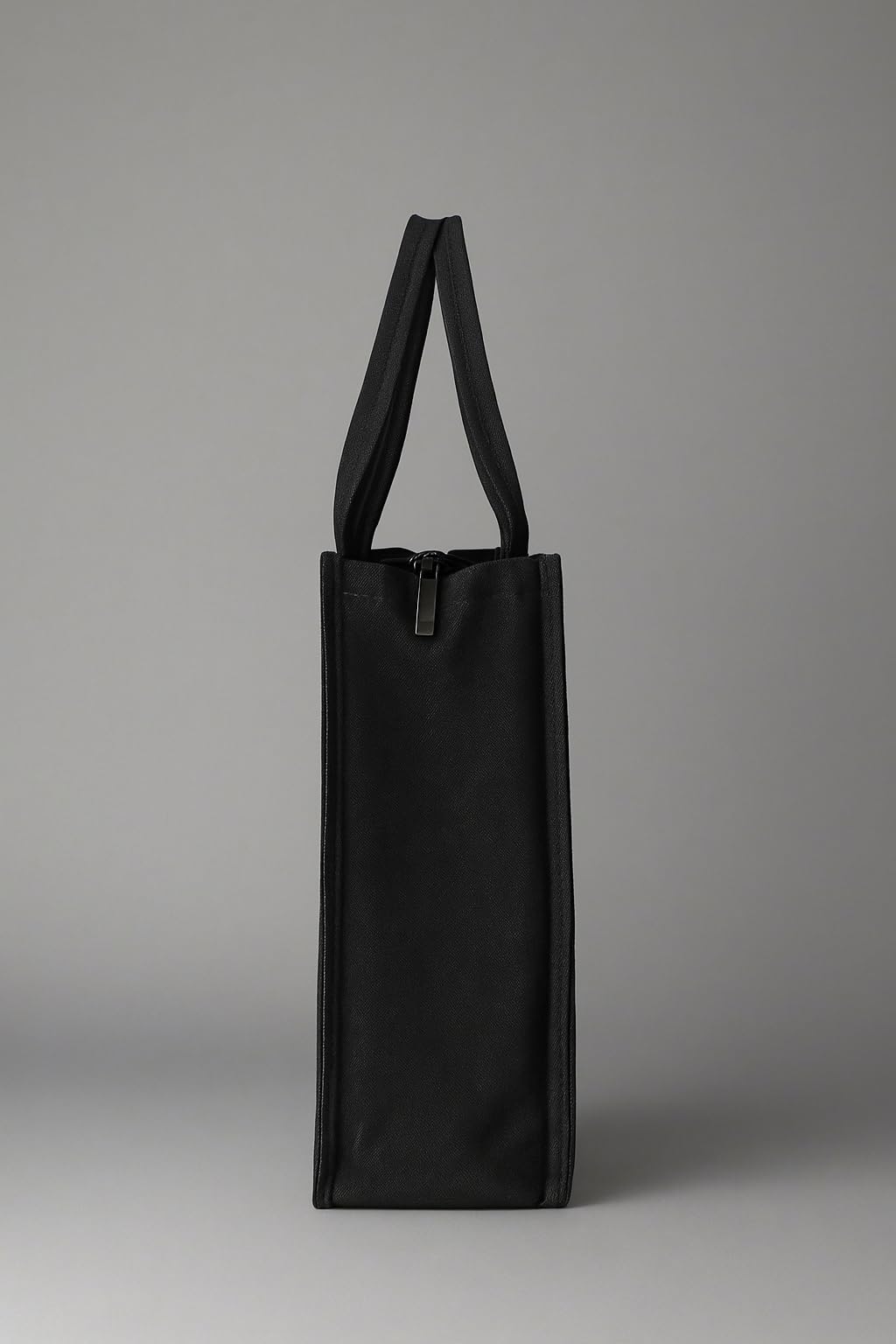 Personalized Tote Bag with Name β Custom Black Canvas Handbag with Stripes