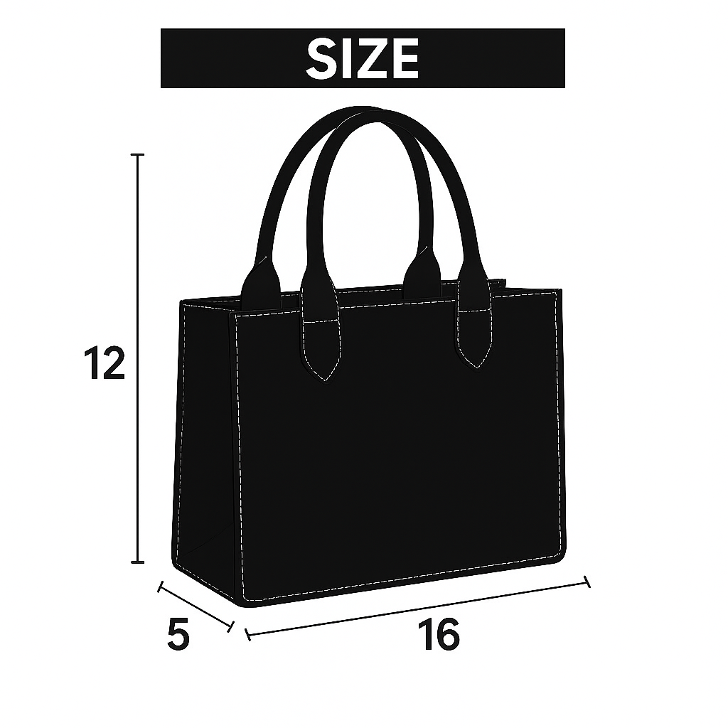 Customized Floral Denim Box Tote Bag – Personalized Name Handbag for Women