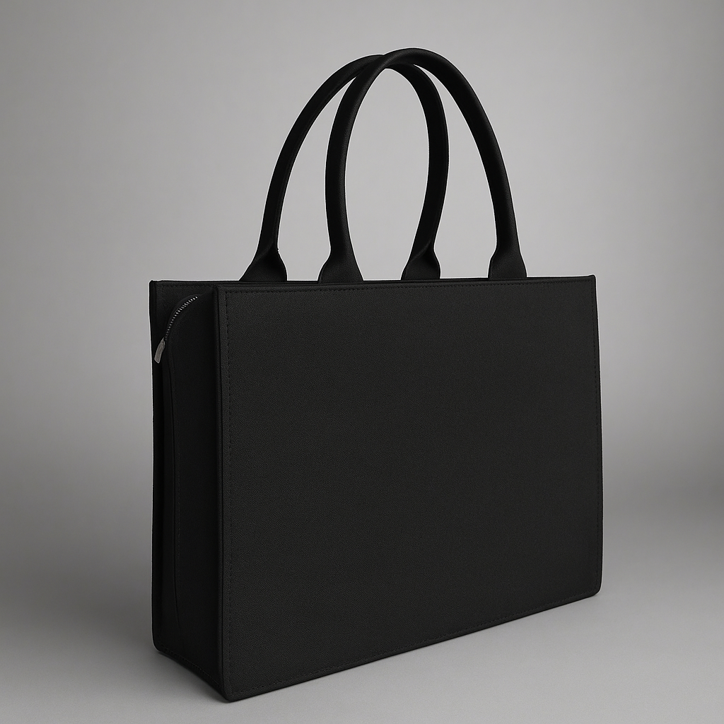 Canvas Cute Customised White Flowers Tote bag