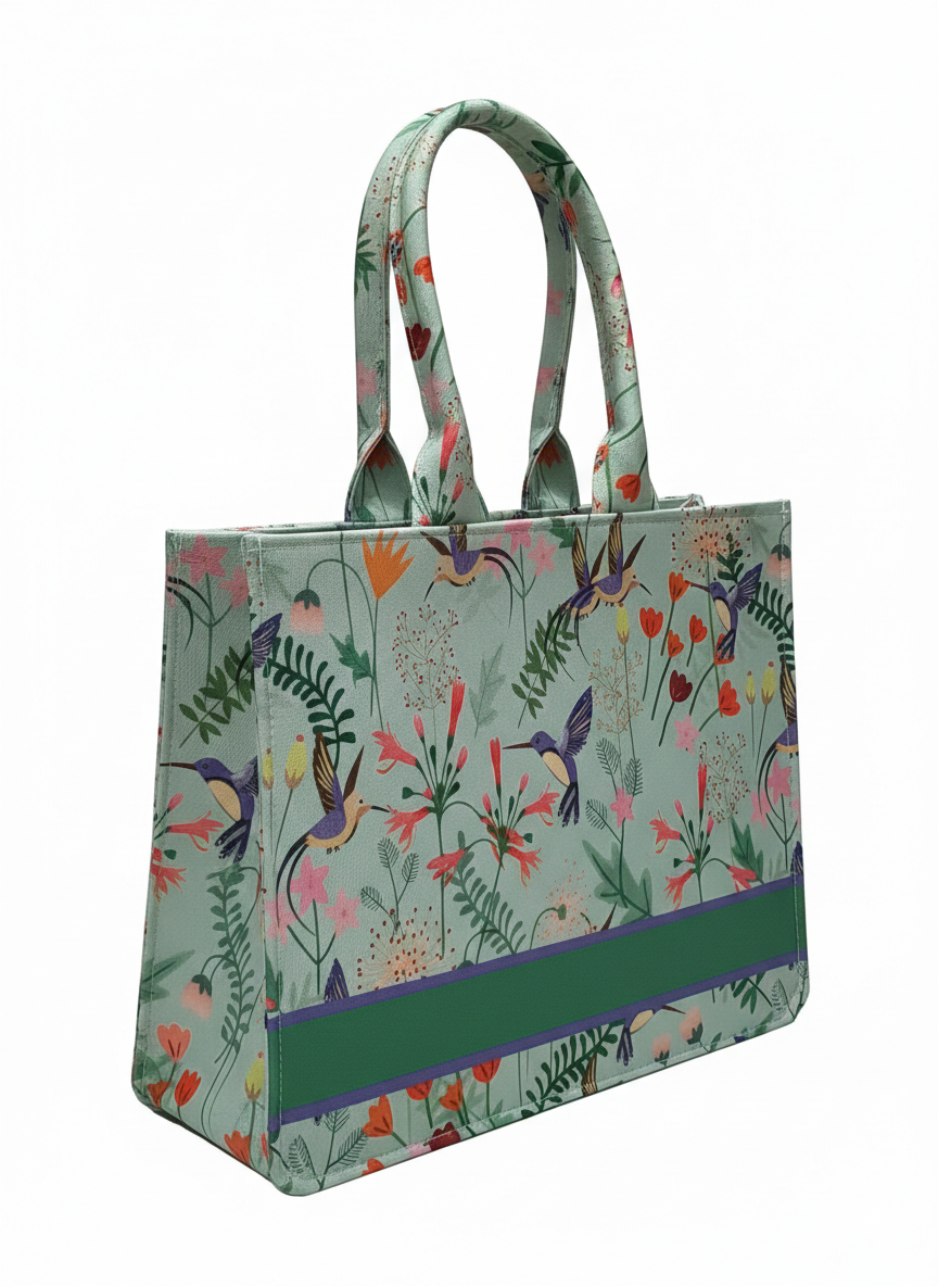 The Vintage Bird & Mum Tote Bag