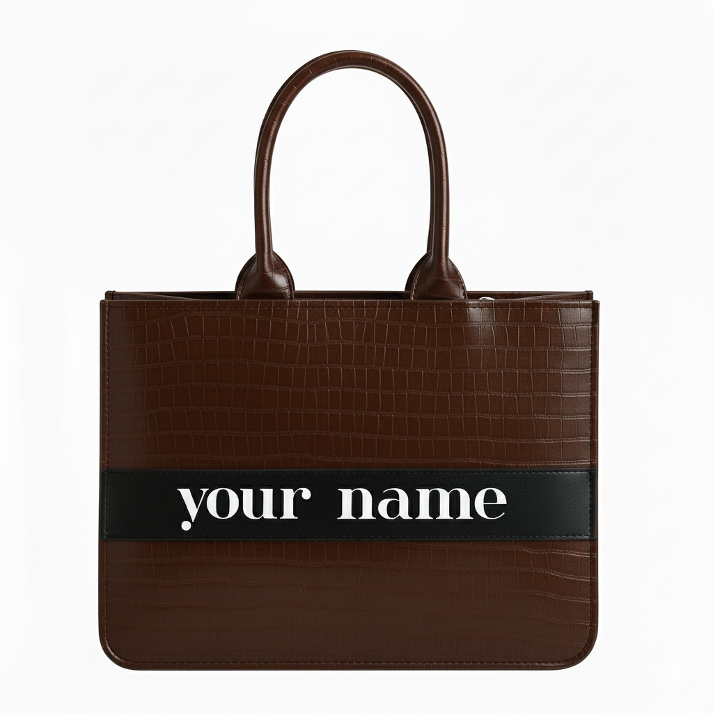 Customised Coffee Croco Tote Bag