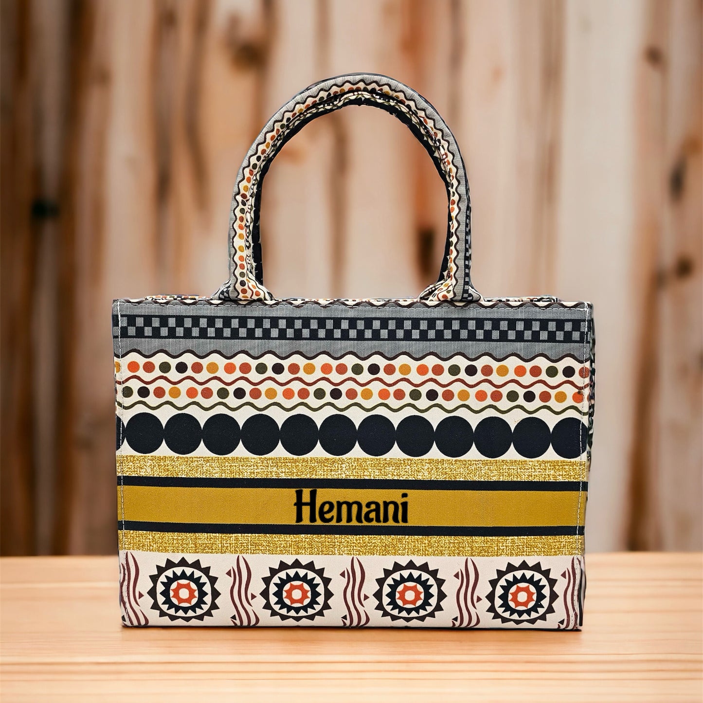 Customised Mandala Canvas Tote Bag