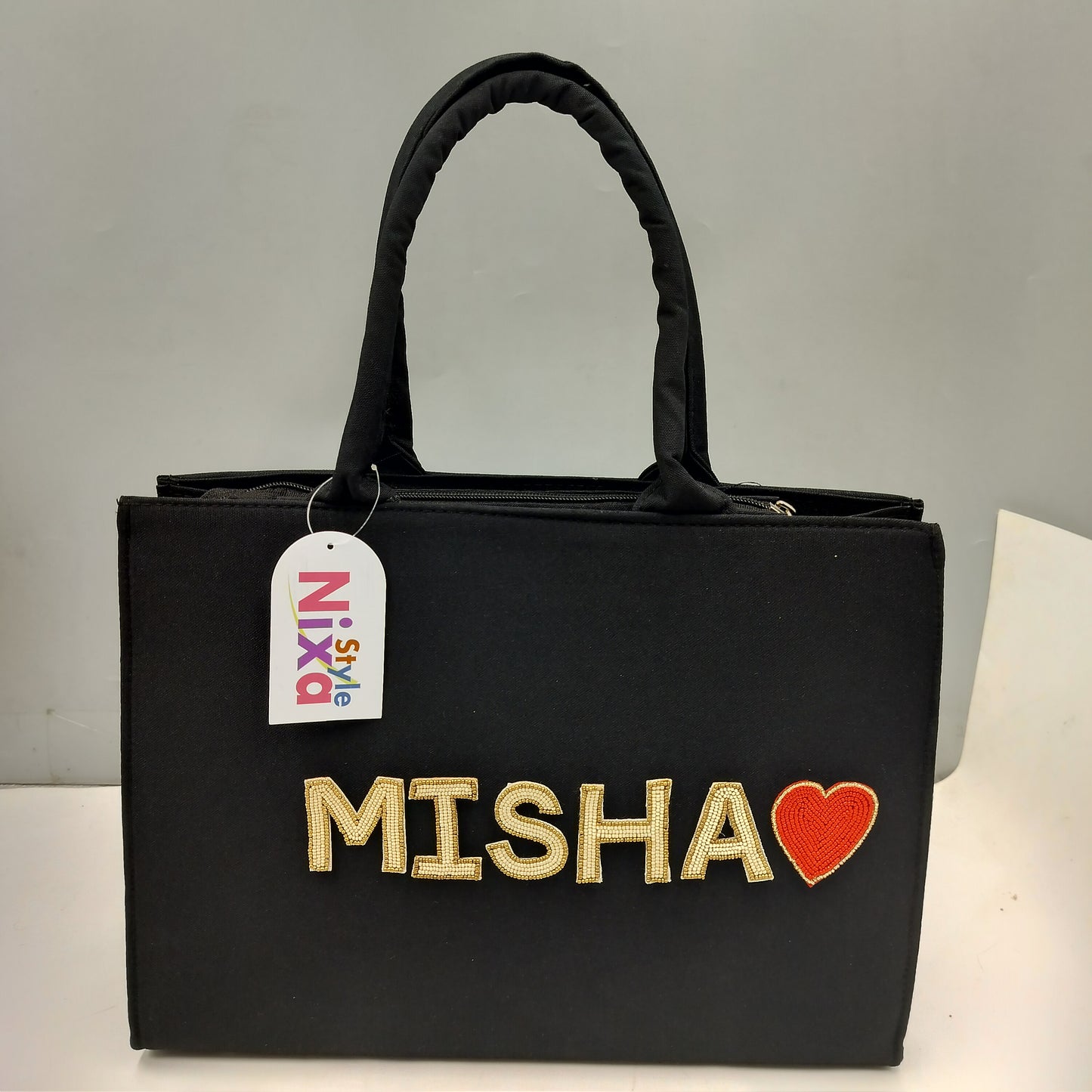 Customised Canvas Tote Bag with initials
