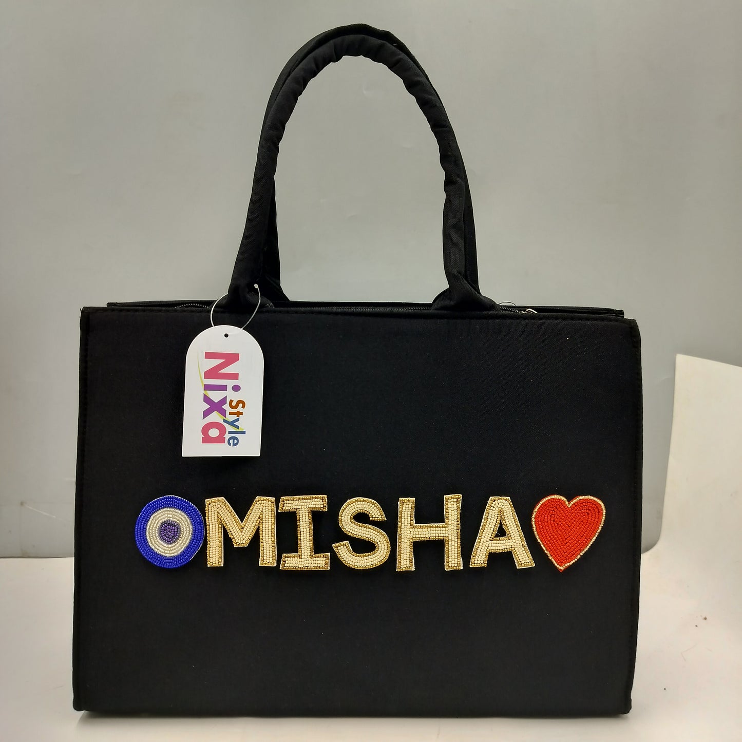 Customised Canvas Tote Bag with initials