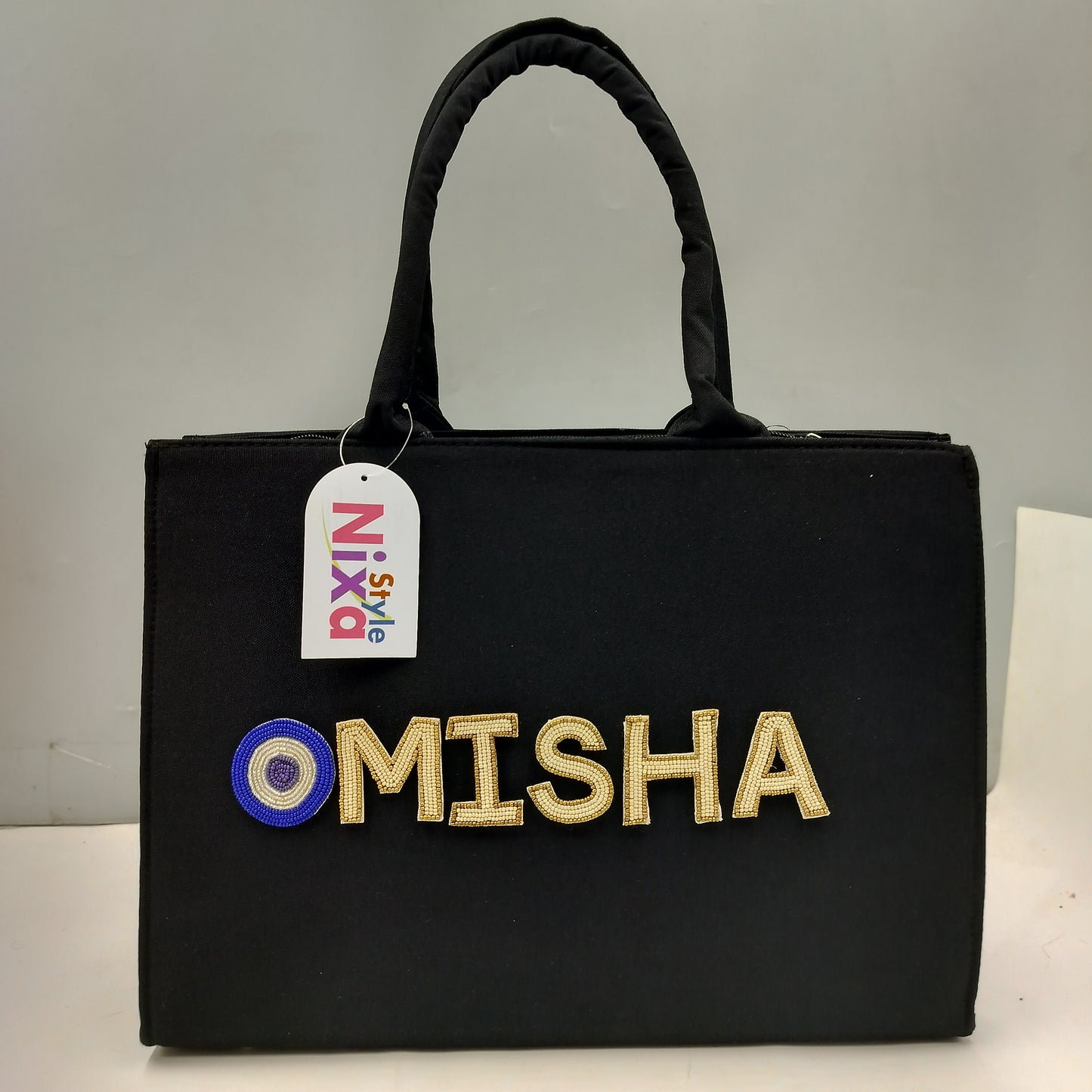 Customised Canvas Tote Bag with initials