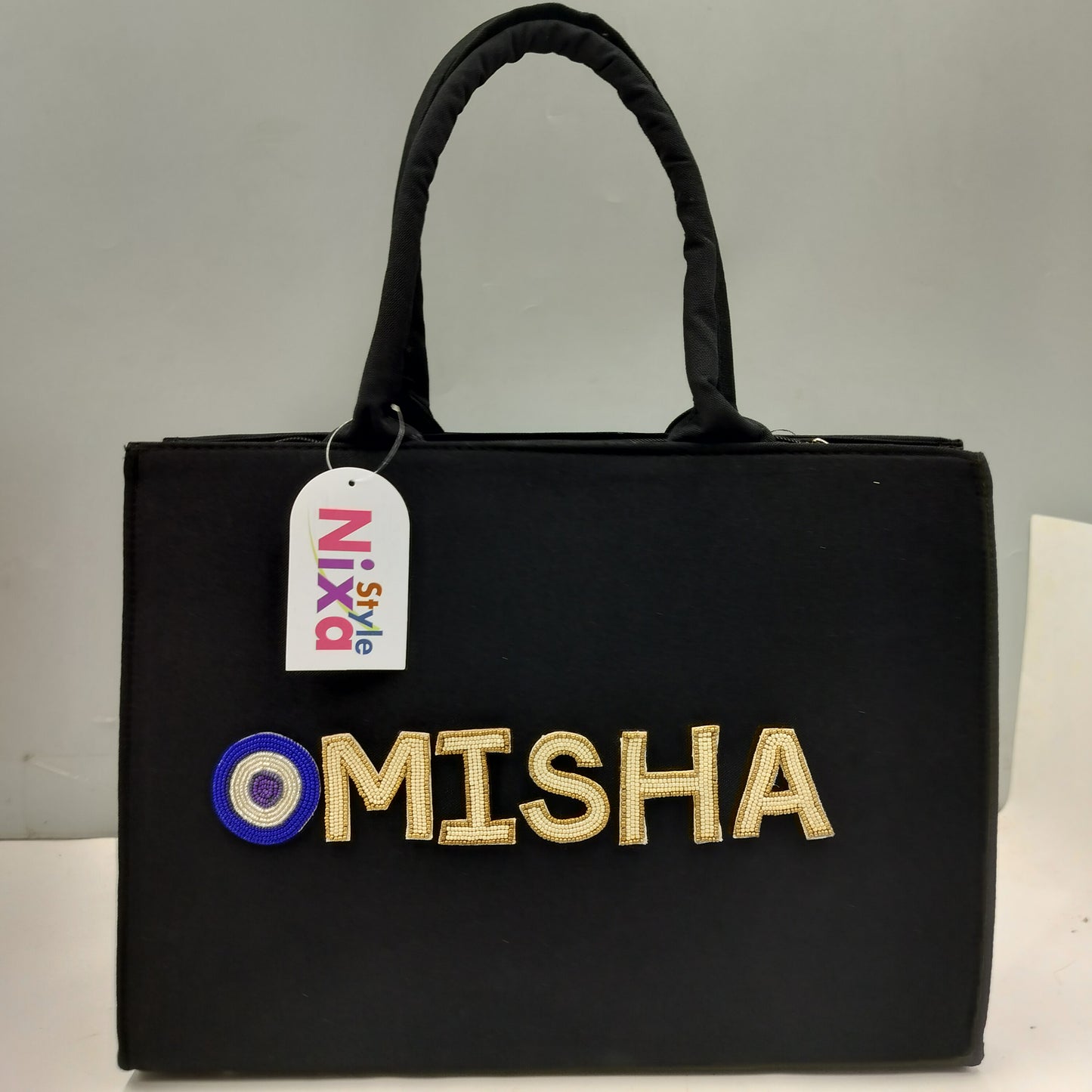 Customised Canvas Tote Bag with initials