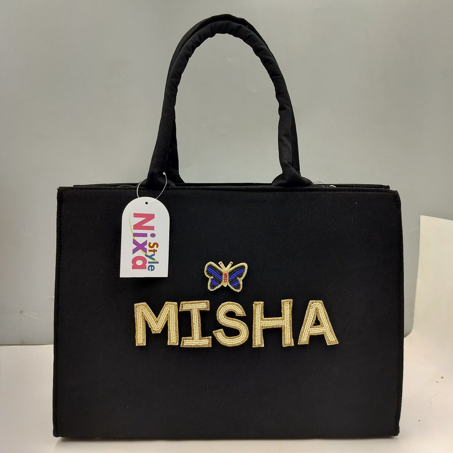 Customised Canvas Tote Bag with initials