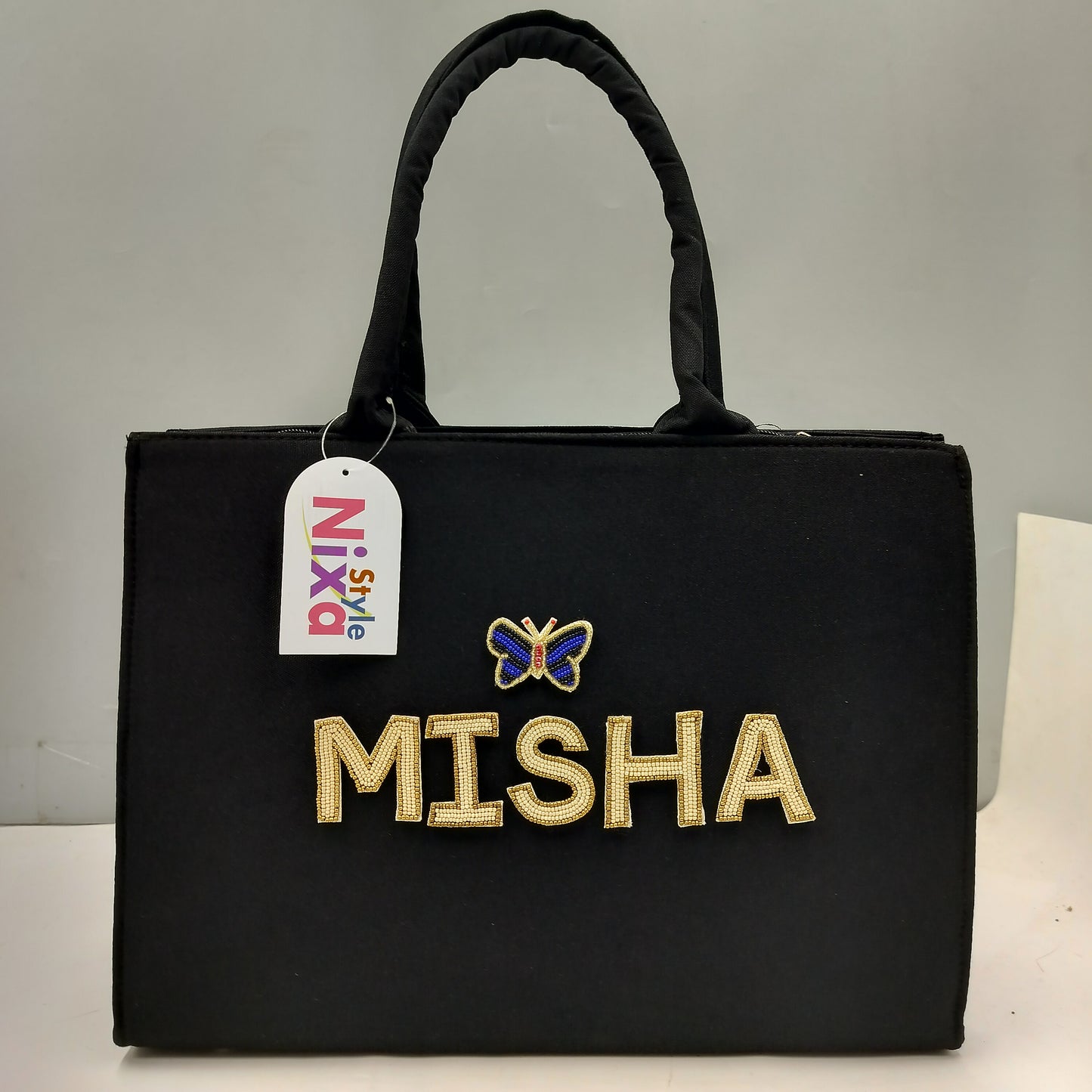 Customised Canvas Tote Bag with initials