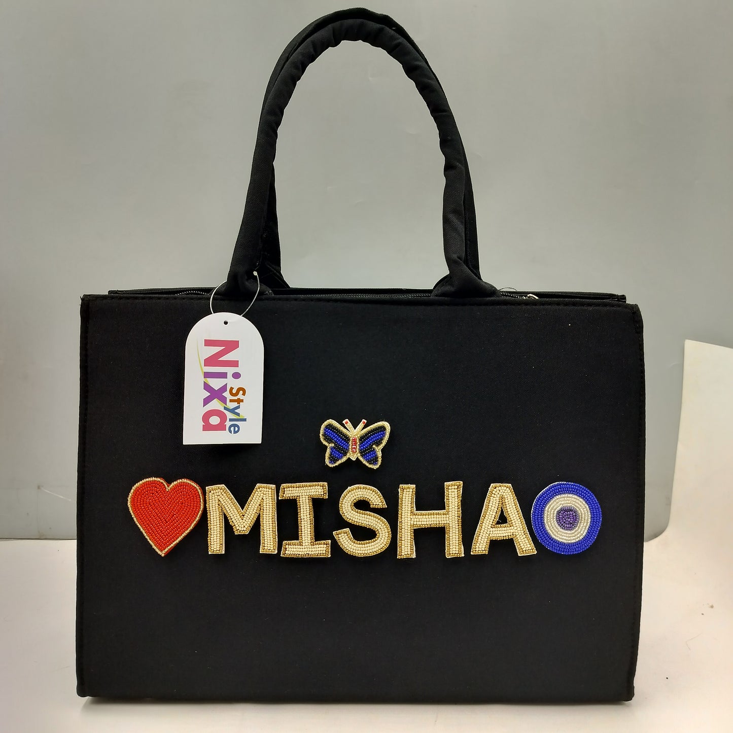 Customised Canvas Tote Bag with initials