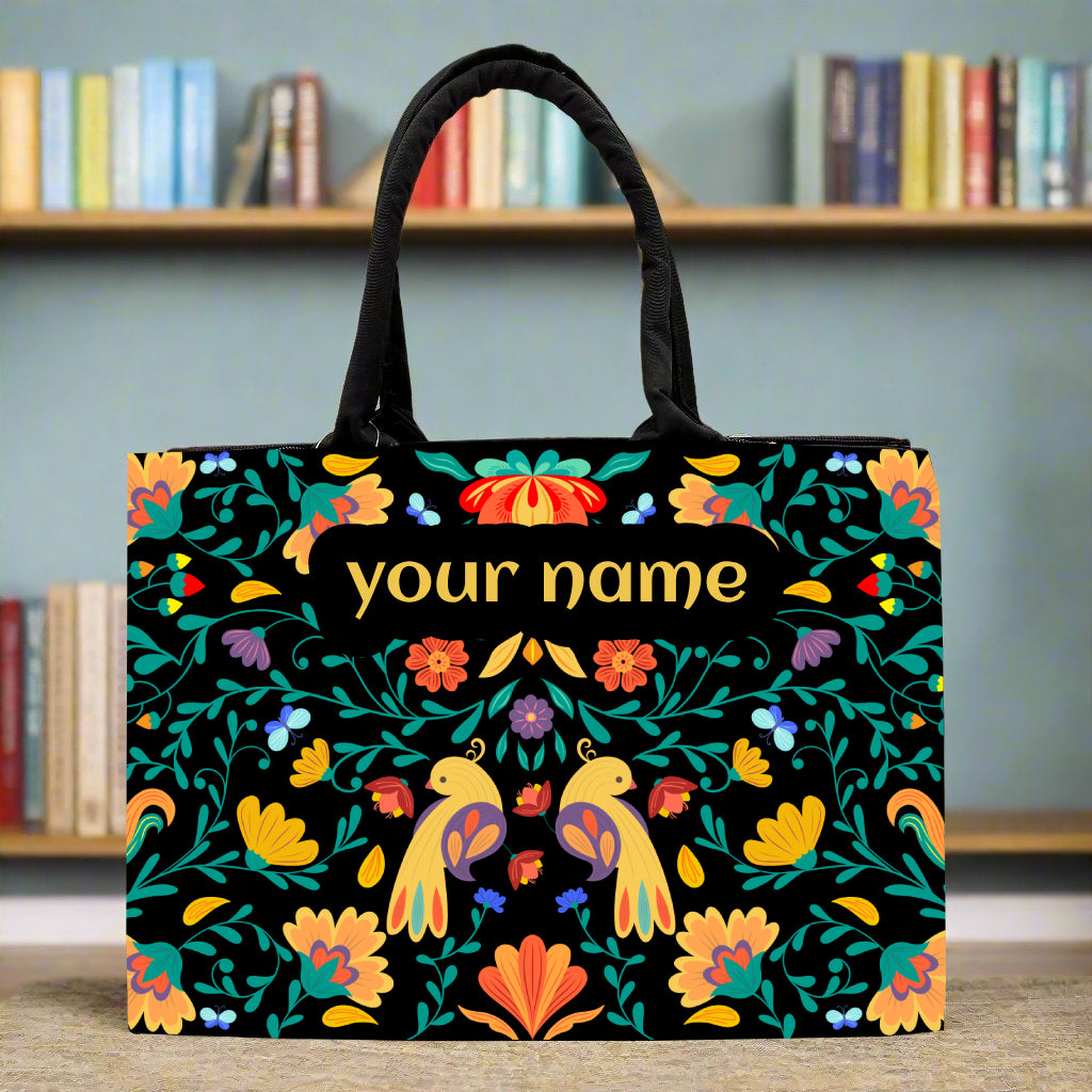 Customised Floral Flower Tote bag