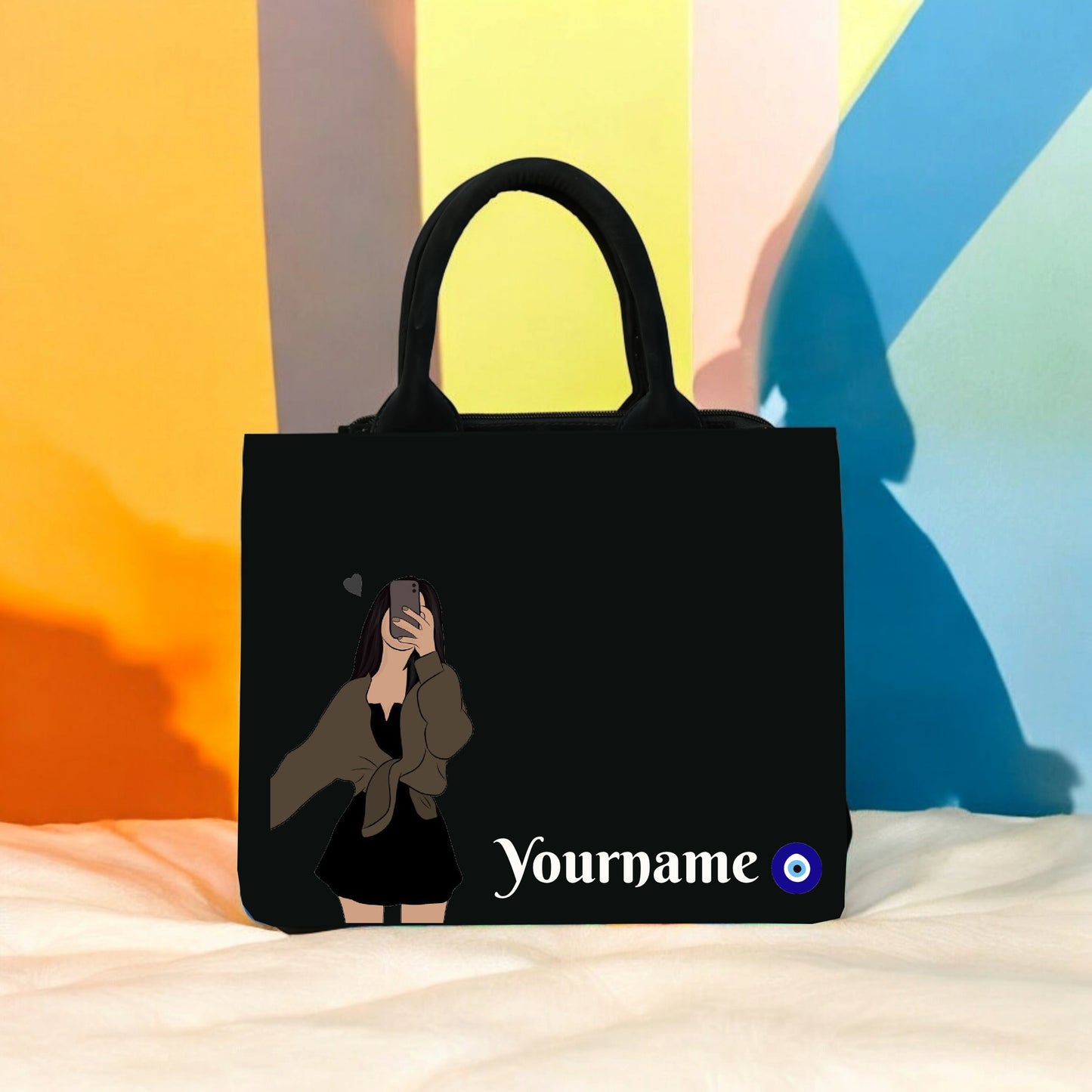 Customized Coffee Doll mini tote bag