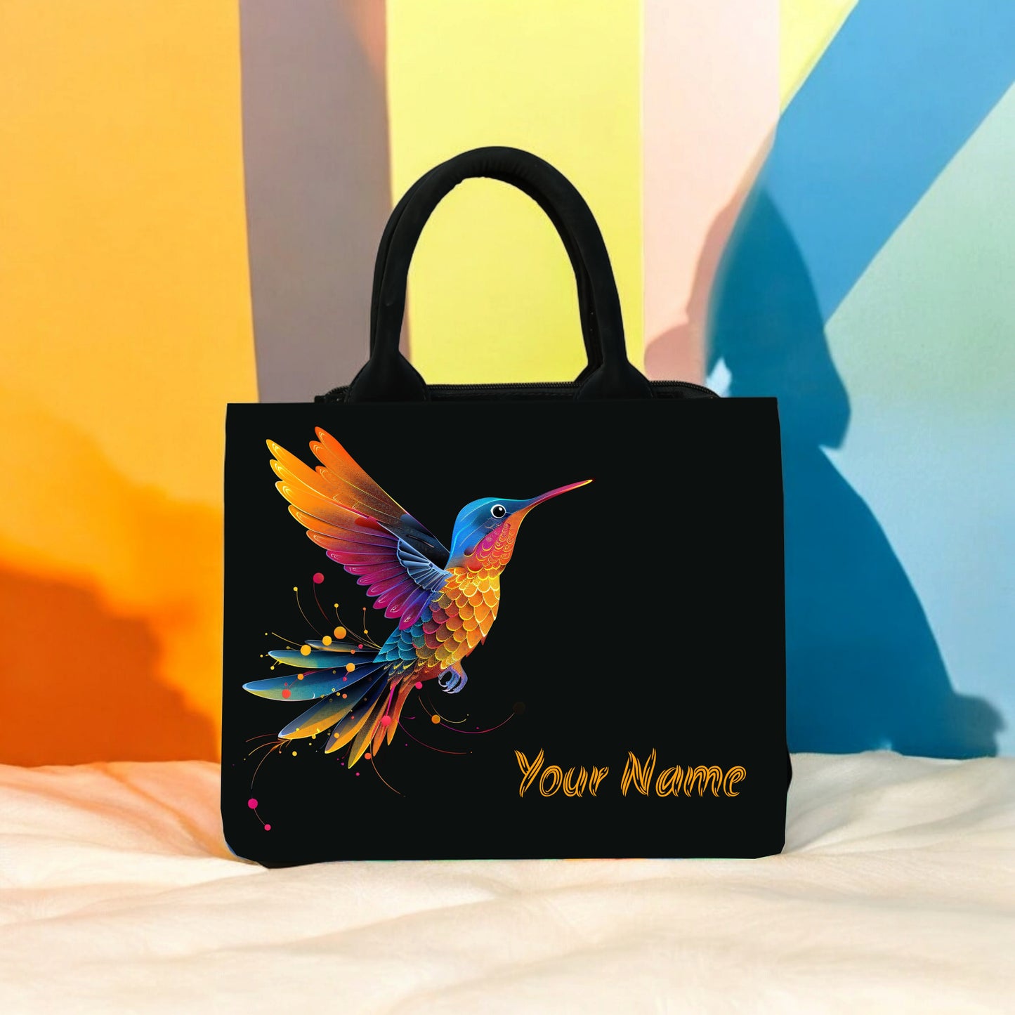 Customized Beautiful bird mini tote bag