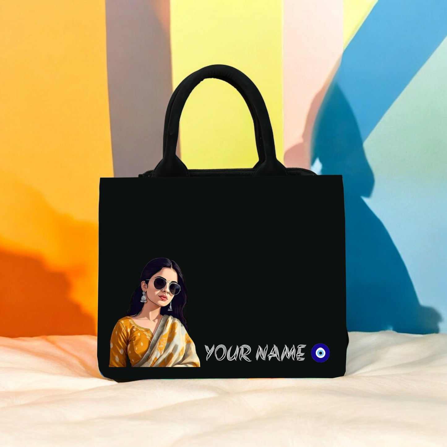 Customized Indian mini tote bag