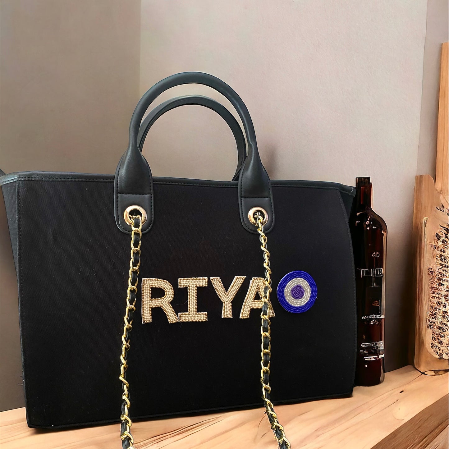 Customised Canvas Sling Bag with initials
