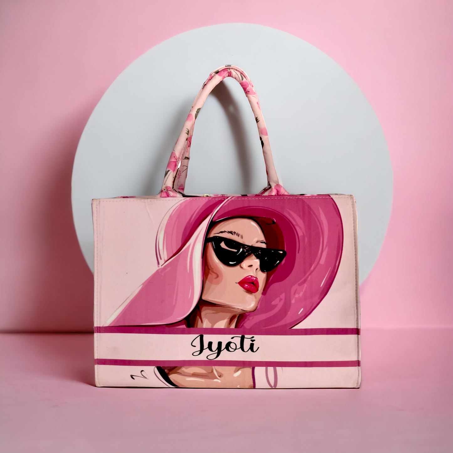 Customized Gorgeous Lady Canvas Tote Bag