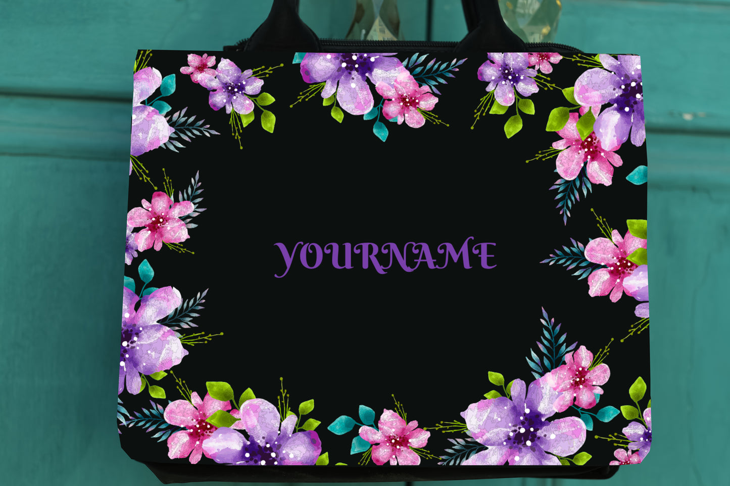 Customized Flower mini tote bag