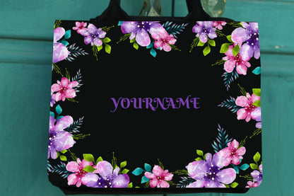 Customized Flower mini tote bag