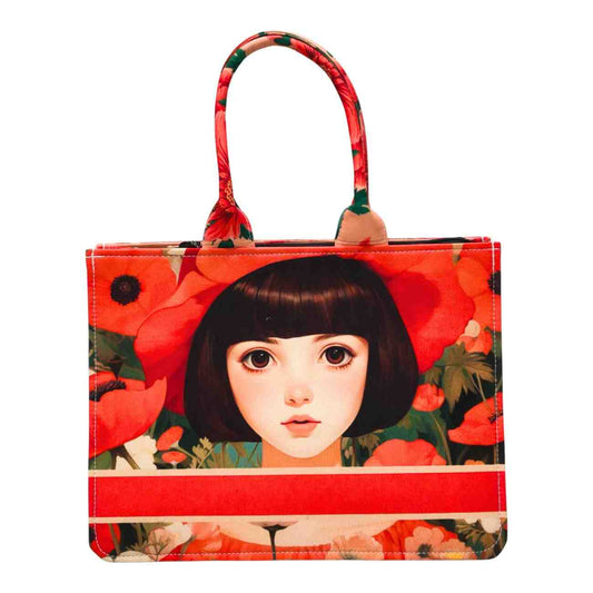 The Scarlet Poppy Bob Tote Bag