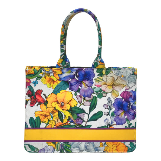 The Spring Pansy Patch Tote Bag