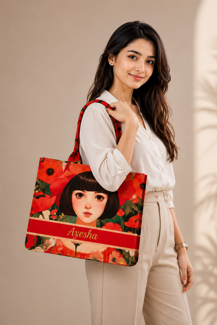 Full print canvas tote's