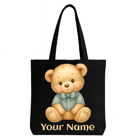 Personalised Stylised Teddy Bear Tote Bag