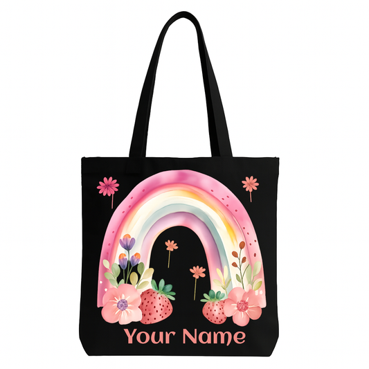 Personalised Stylised Rainbow Tote Bag