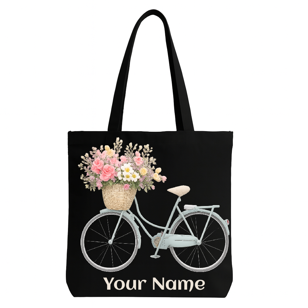 Personalised Stylised  Cycle to Heaven Tote Bag