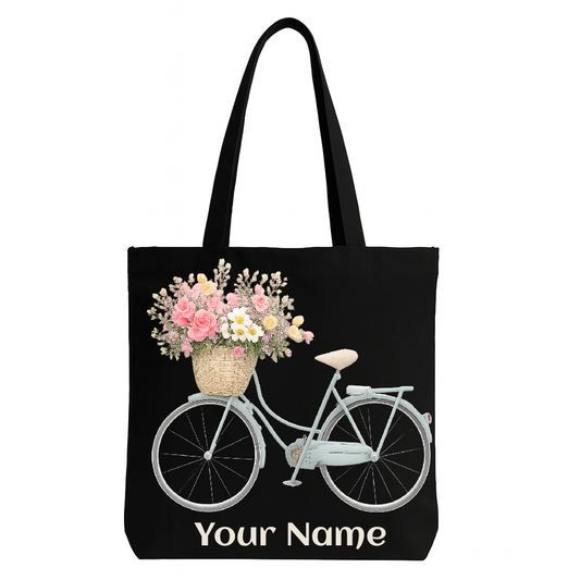 Personalised Stylised  Cycle to Heaven Tote Bag