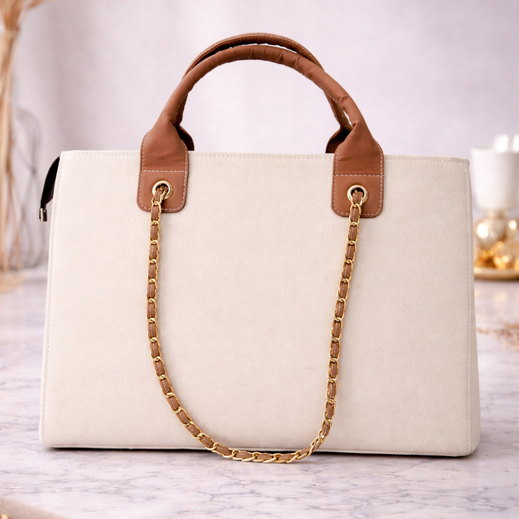 Customised Name Tote Bag for Women | Premium Canvas Travel & Work Bag | Personalised Gift by Nixa Style