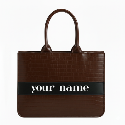 Customised Coffee Croco Tote Bag