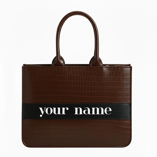 Customised Coffee Croco Tote Bag