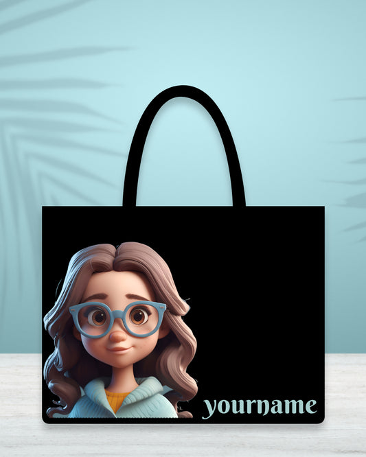 Customised Canvas Doll Tote bag