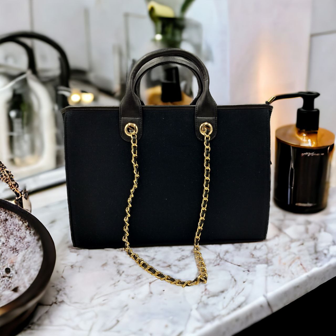 Customised Canvas Beatiful Flower Sling Bag