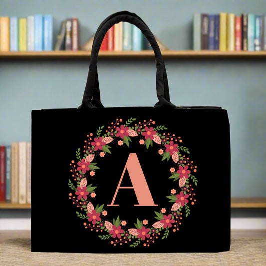 Customised Canvas Alphabet Tote bag