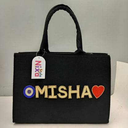 Customised Canvas Tote Bag with initials