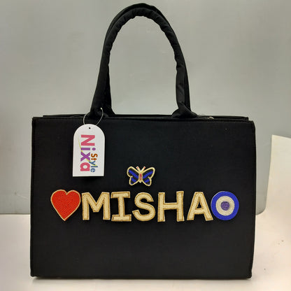 Customised Canvas Tote Bag with initials