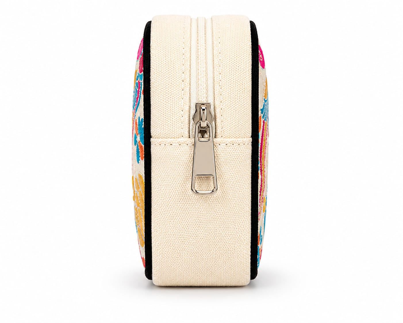 NixaStyle Navratri Special Embroidered Sling Bag for Women | Ethnic Peacock & Floral Embroidery Crossbody Waist Bag | Compact Festival Purse for Garba, Dandiya & Travel
