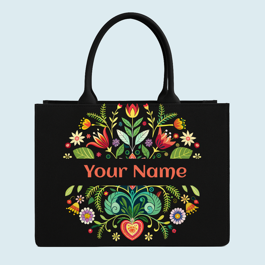 Customised  Elegance Beautiful Flower Tote bag