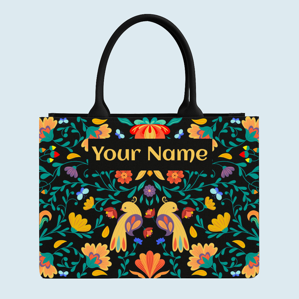 Customised  Floral Flower Tote bag