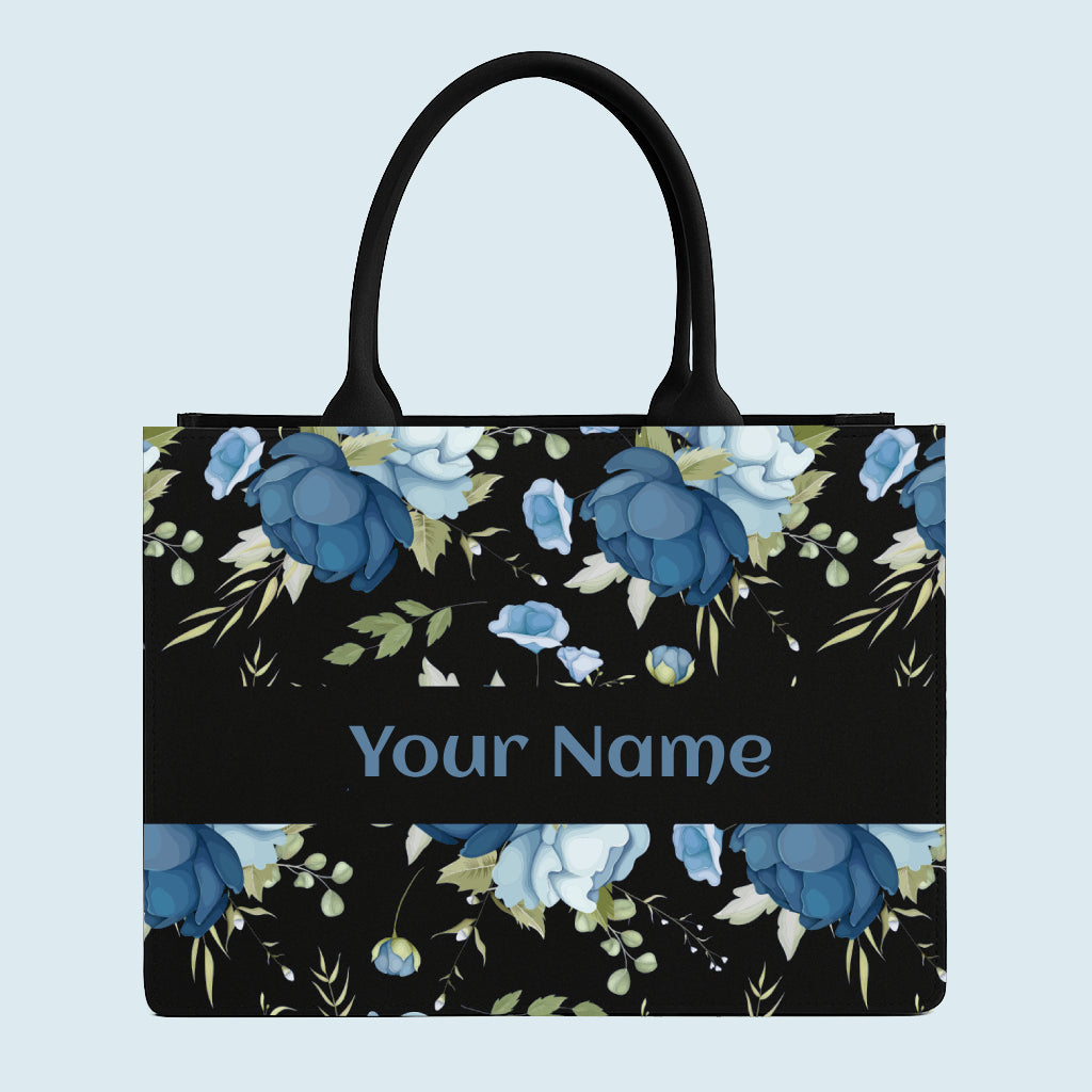 Customised Canvas floral Tote bag