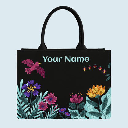 Customised Canvas Black Tote bag