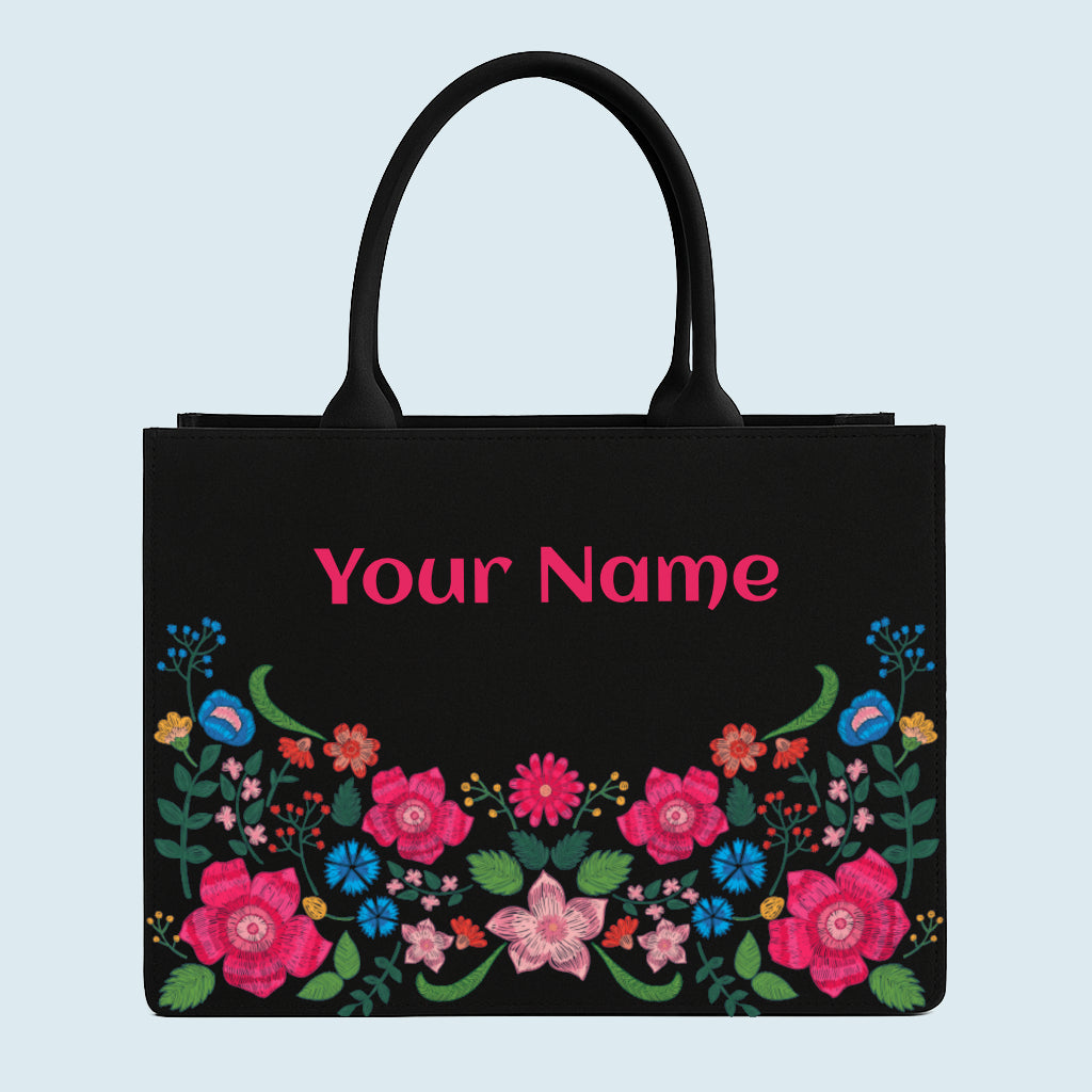 Customised Flower  Floral Tote bag