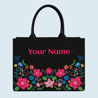 Customised Flower  Floral Tote bag