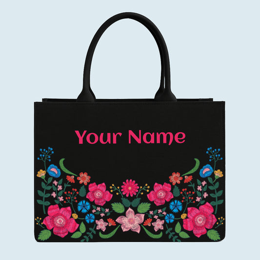 Customised Flower  Floral Tote bag