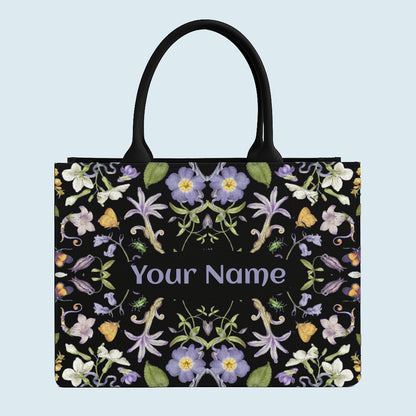 Customised Canvas ColourFull Flowers Tote bag