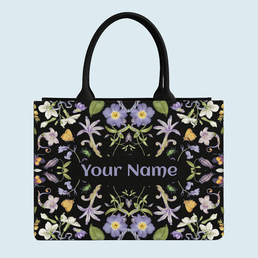 Customised Canvas ColourFull Flowers Tote bag