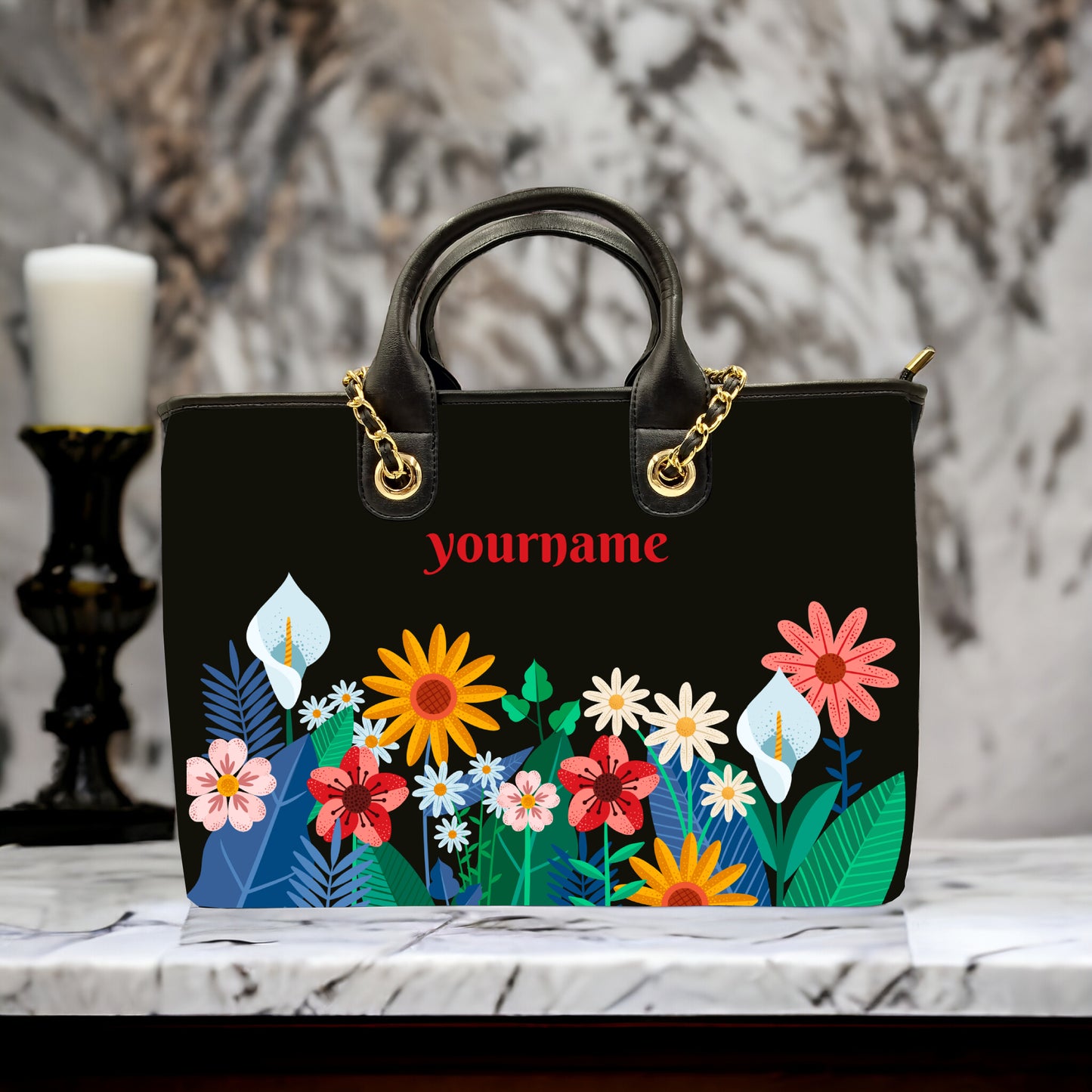 Customised Canvas Beautiful Bag with  Name