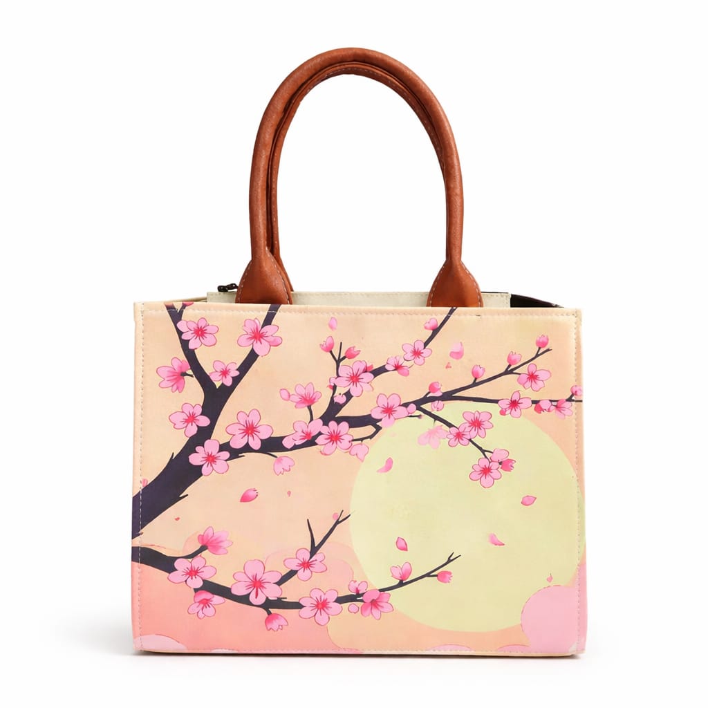 personalised cherry blossom tote bag Nixa Style